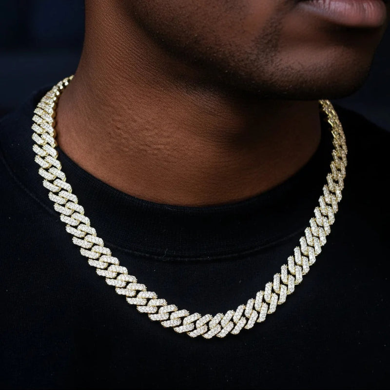 שרשרת אייס אנטרטיקה בציפוי זהב 18K