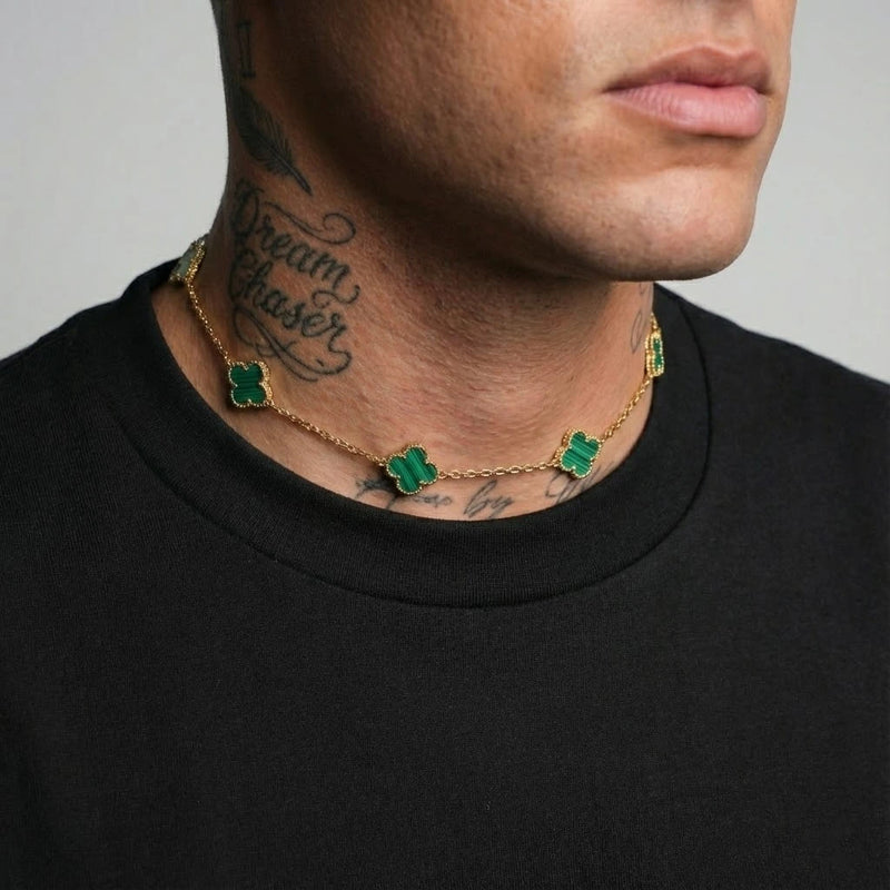 שרשרת תלתן זהב | תלתנים ירוקים