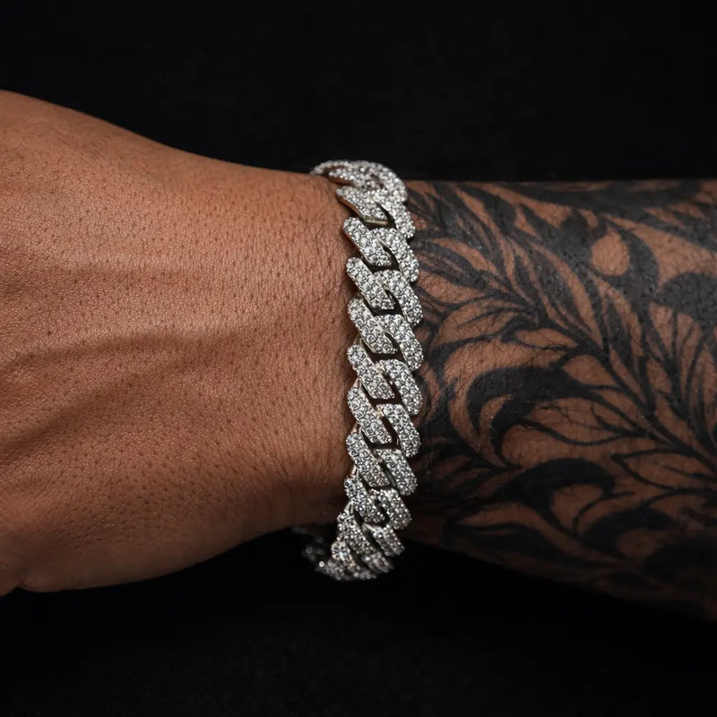 צמיד אייס אנטרטיקה בציפוי זהב לבן 14K