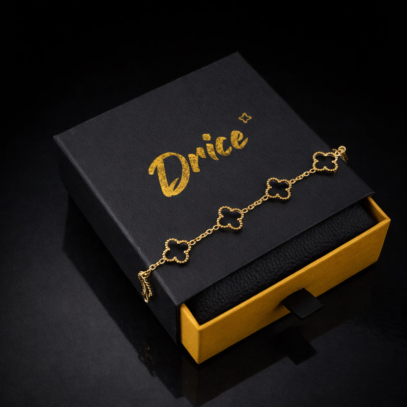 צמיד תלתן זהב לגבר