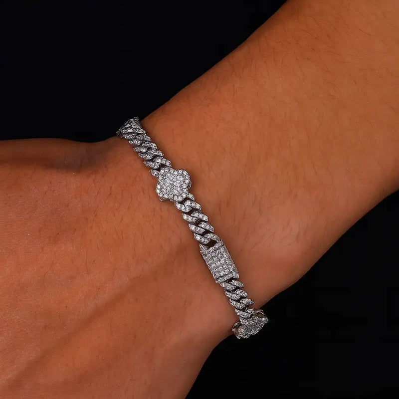 צמיד אייס - דובאי - זהב לבן