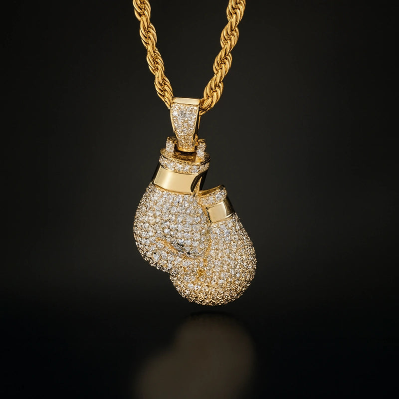 שרשרת כפפות איגרוף זהב