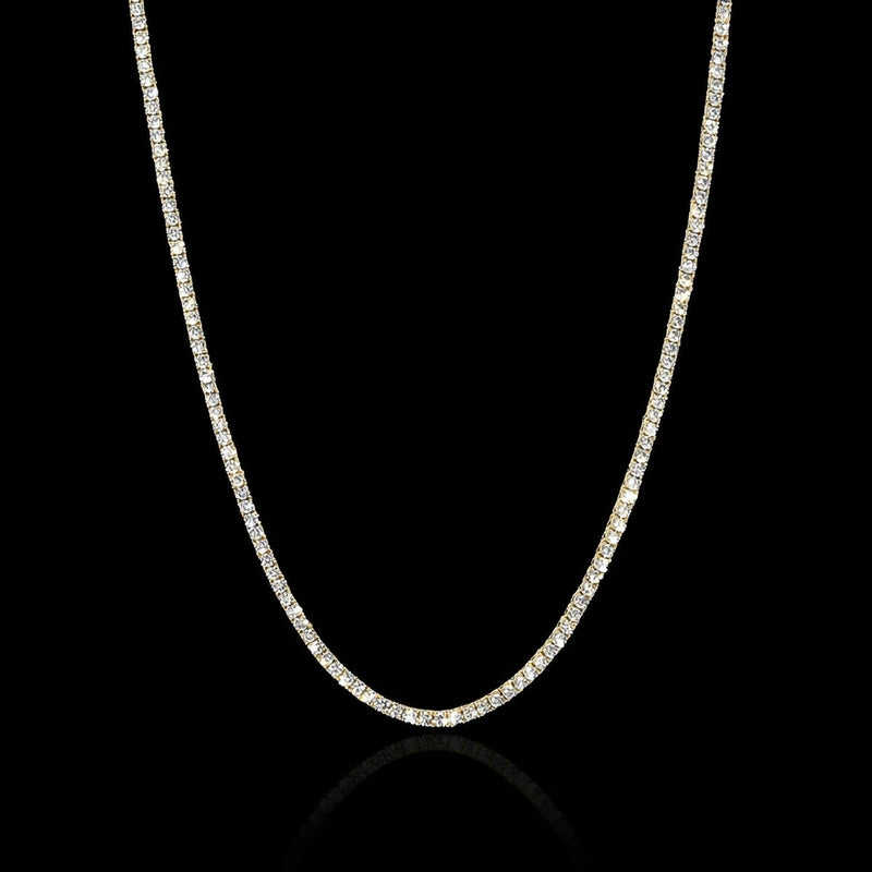 שרשרת טניס דקה זהב