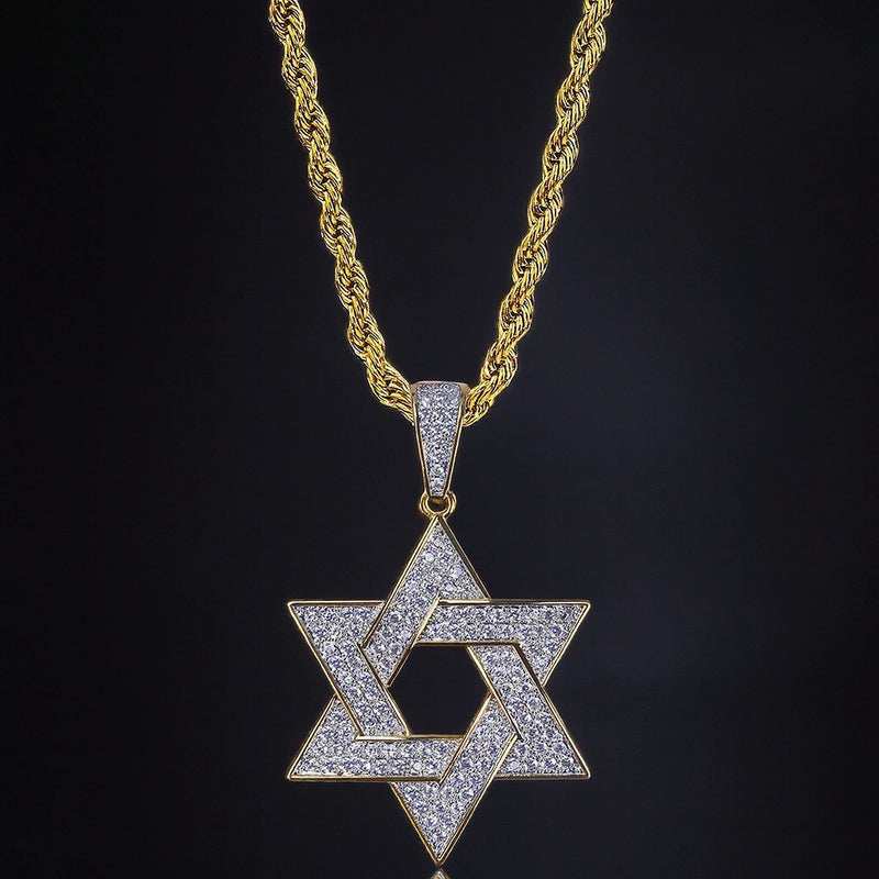 שרשרת מגן דוד אייס זהב