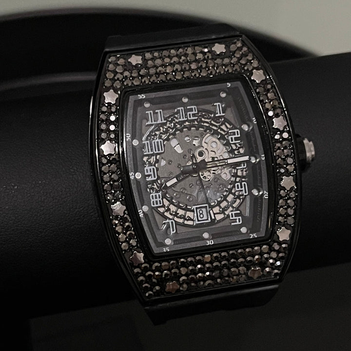 שעון לגבר | שעון יוקרה לגבר מדגם פריז בצבע שחור