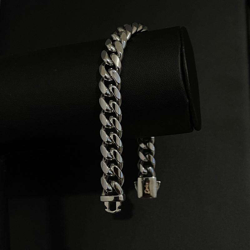 צמיד יוקרתי חוליות לגבר | בצבע כסף לגבר