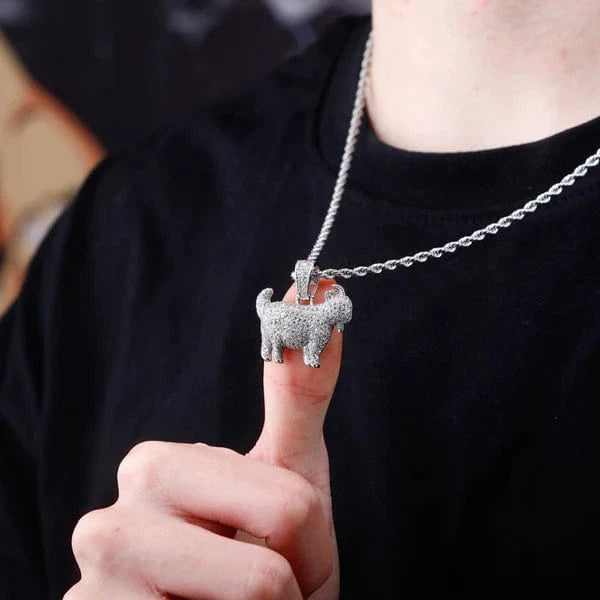 Drice Jewelry | דרייס תכשיטים שרשרת שרשרת יוקרתית גדי לגבר - כסף