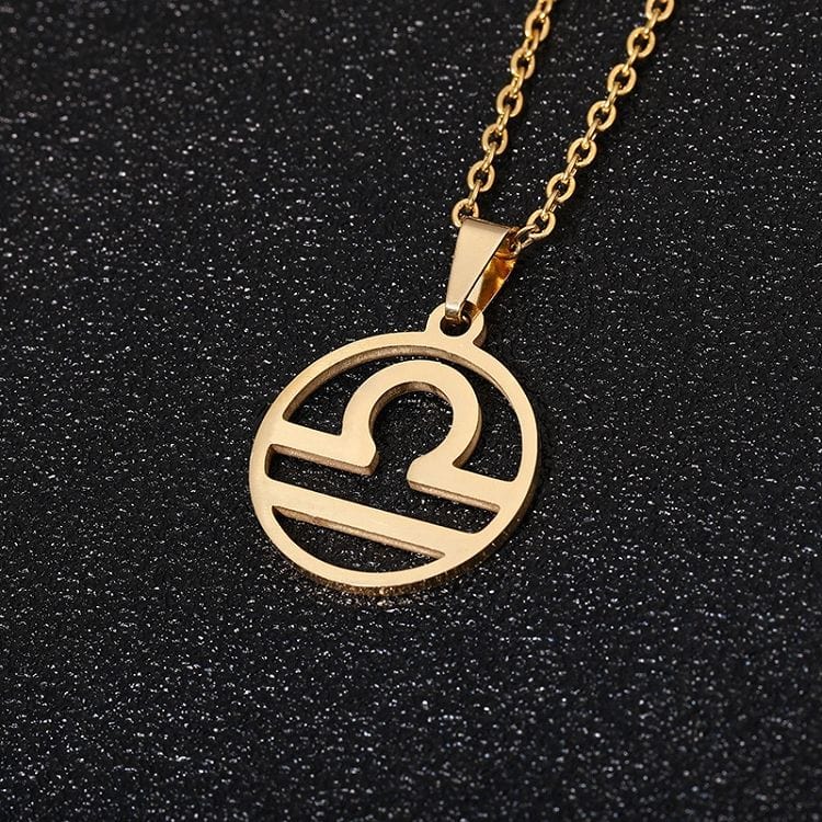 Drice Jewelry | דרייס תכשיטים שרשרת שרשרת יוקרתית מזל מאזניים | שרשרת יוקרתית בצבע זהב לאישה