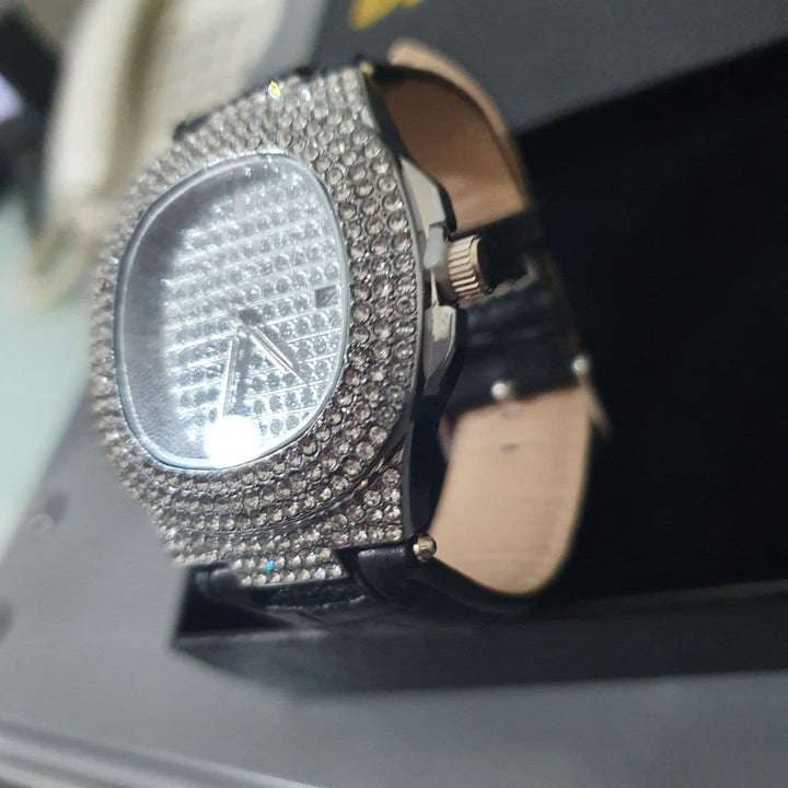 שעון לגבר | שעון יוקרתי מדגם רויאל בצבע כסף עם רצועת עור