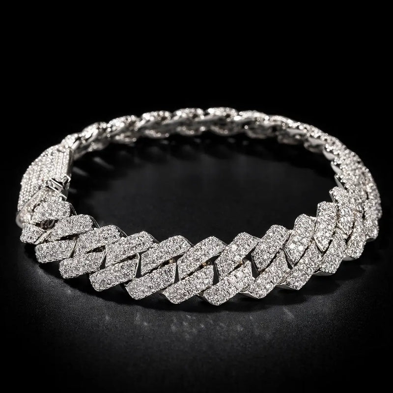 צמיד אייס אנטרטיקה בציפוי זהב לבן