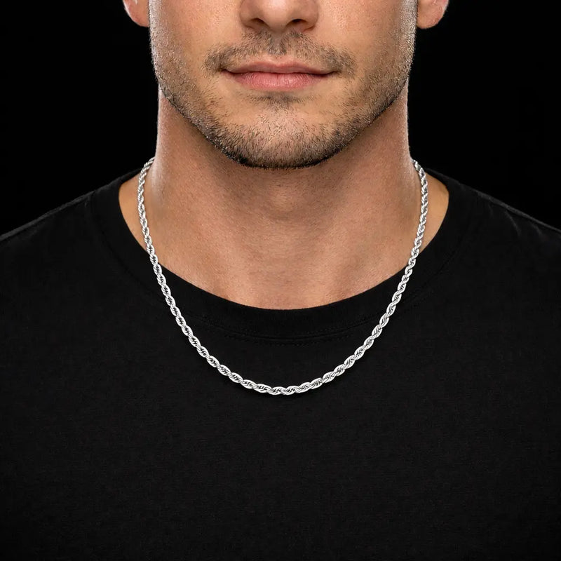 שרשרת חבל קצרה לגבר