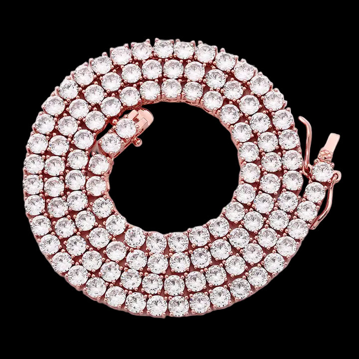 שרשרת טניס רוז גולד