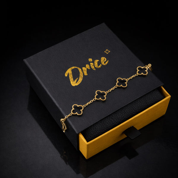 צמיד תלתן זהב לגבר