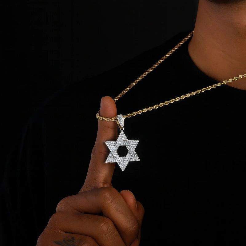 שרשרת מגן דוד אייס זהב