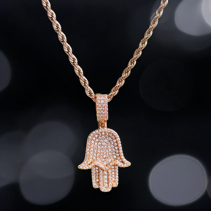 שרשרת חמסה רוז גולד לגבר