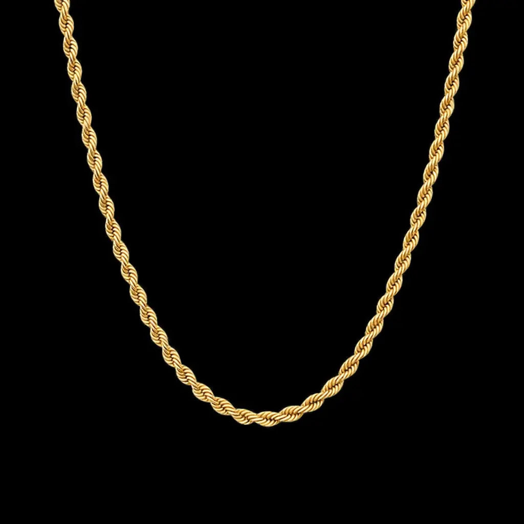 שרשרת חבל זהב לגבר