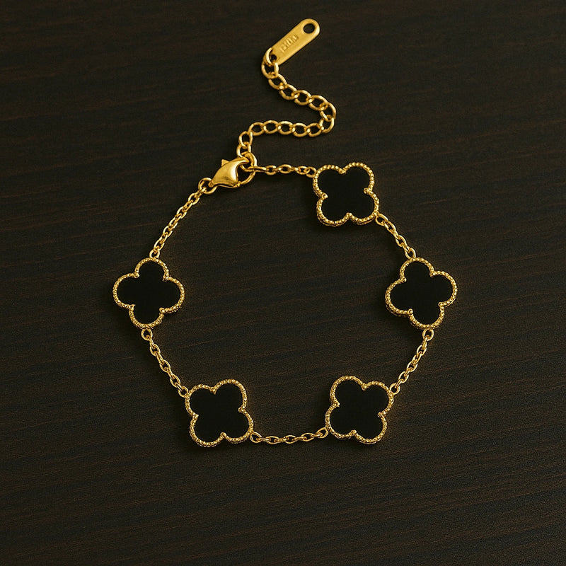 צמיד תלתן זהב לגבר