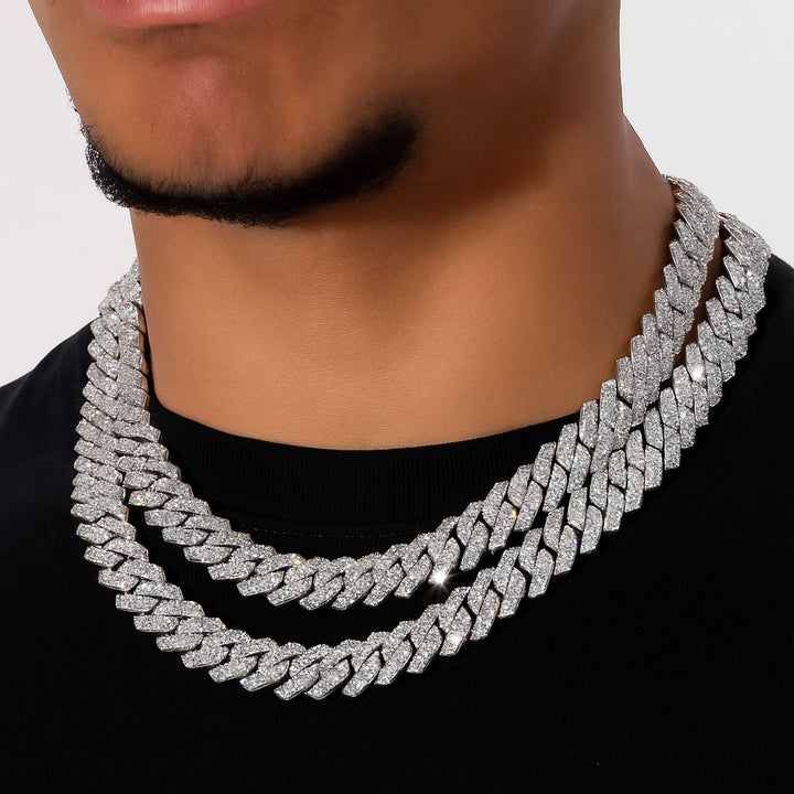 שרשרת אייס אנטרטיקה | ציפוי זהב לבן