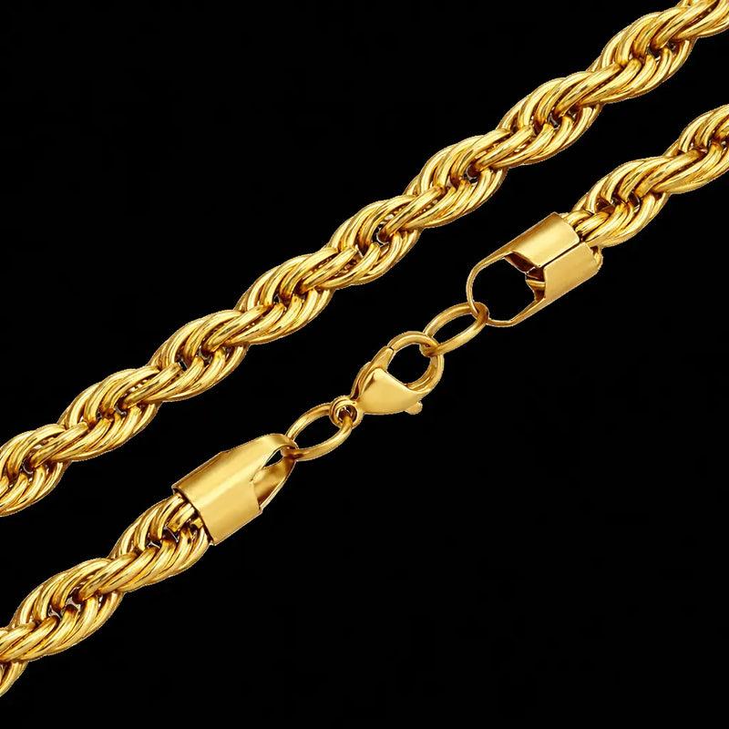 שרשרת חבלים זהב