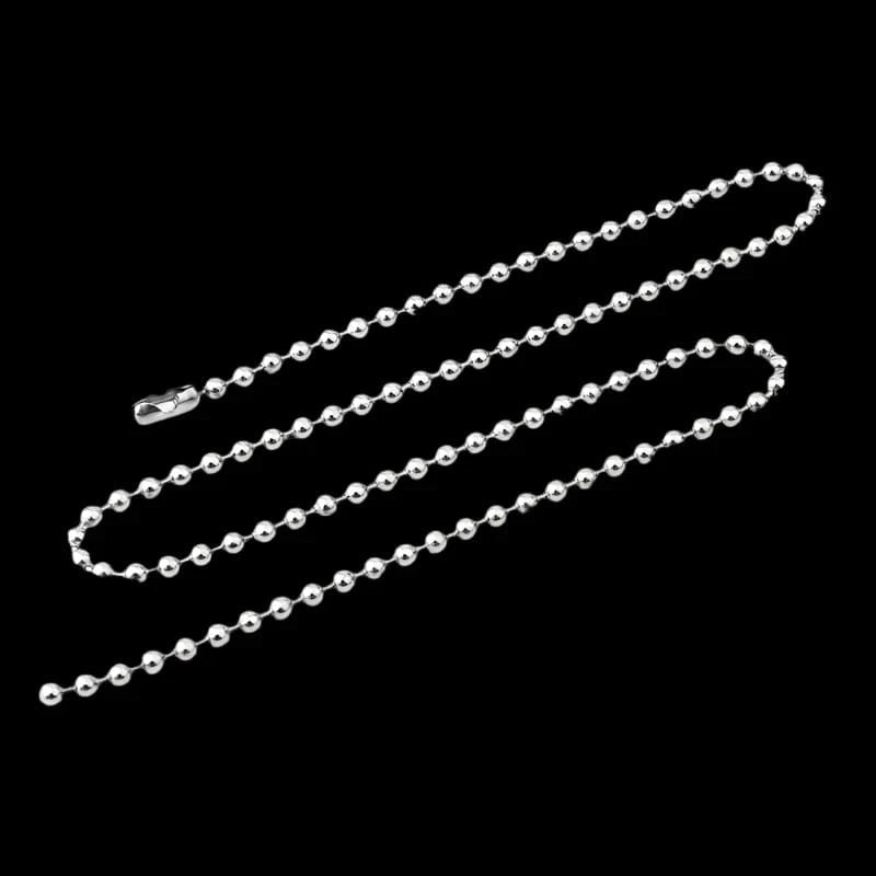 שרשרת כדורים לגבר זהב לבן