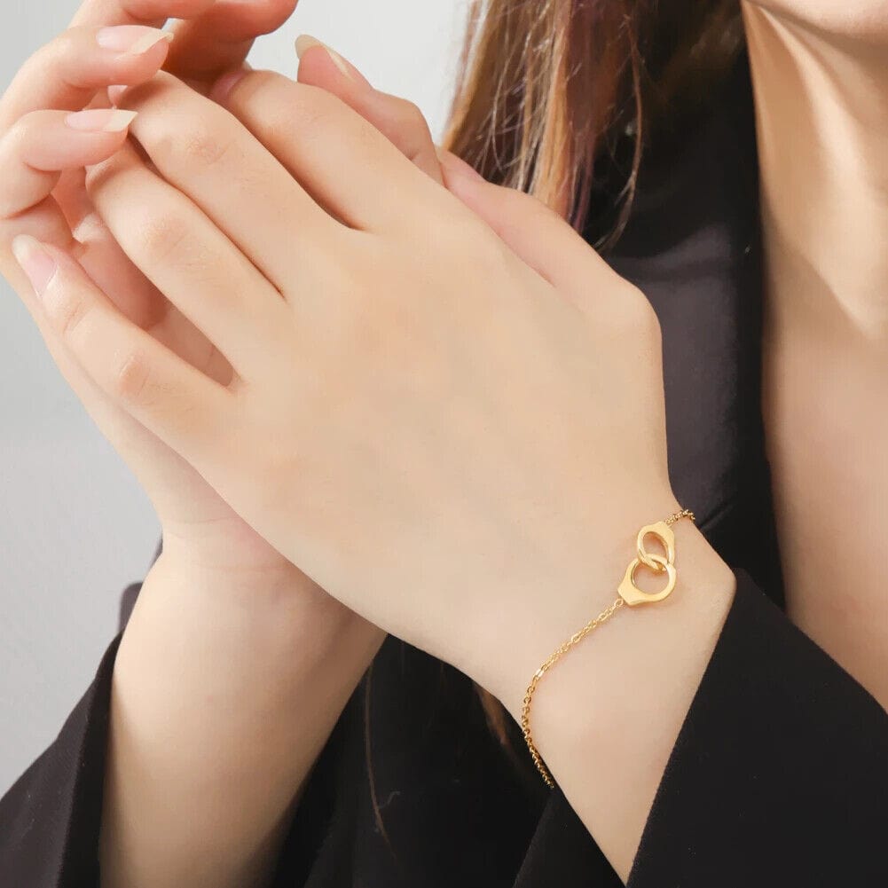 Drice Jewelry | דרייס תכשיטים צמיד לאישה | צמיד אזיקים בצבע זהב