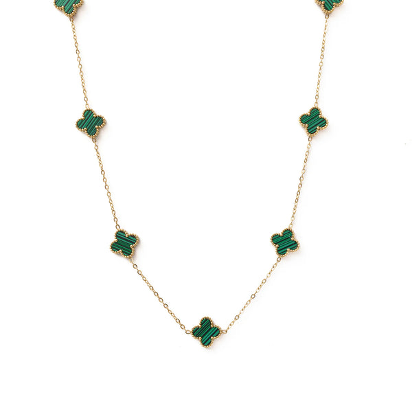 שרשרת תלתן זהב | תלתנים ירוקים