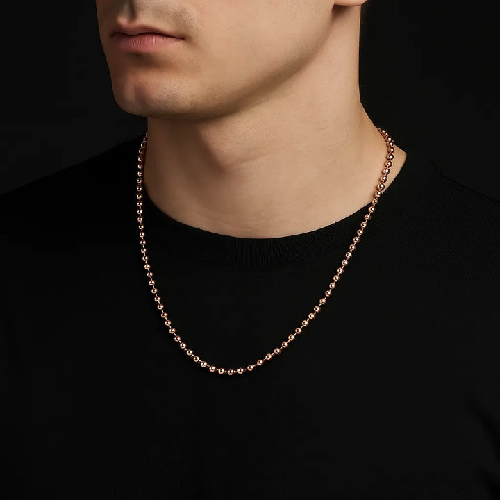 שרשרת כדורים לגבר
