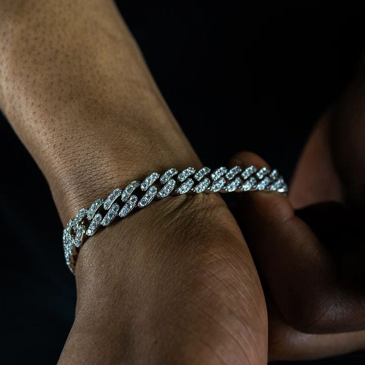 צמיד חוליות אייס מיאמי זהב לבן