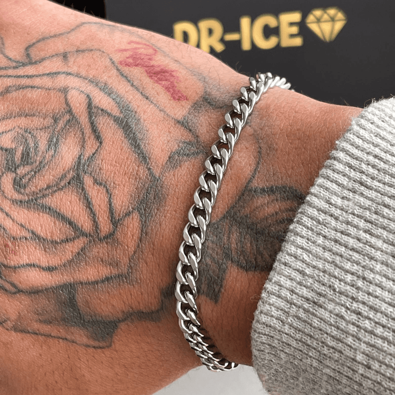 Drice Jewelry | דרייס תכשיטים צמיד לגבר צמיד חוליות ™ לגבר | זהב לבן