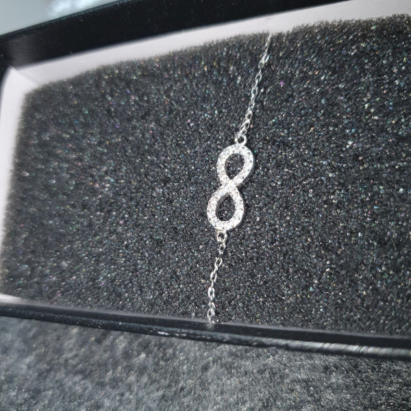 Drice Jewelry | דרייס תכשיטים צמיד אינפיניטי לאישה | צמיד כסף