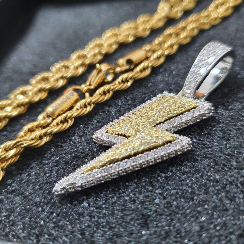 Drice Jewelry | דרייס תכשיטים שרשרת שרשרת יוקרתית ברק לגבר - זהב & כסף