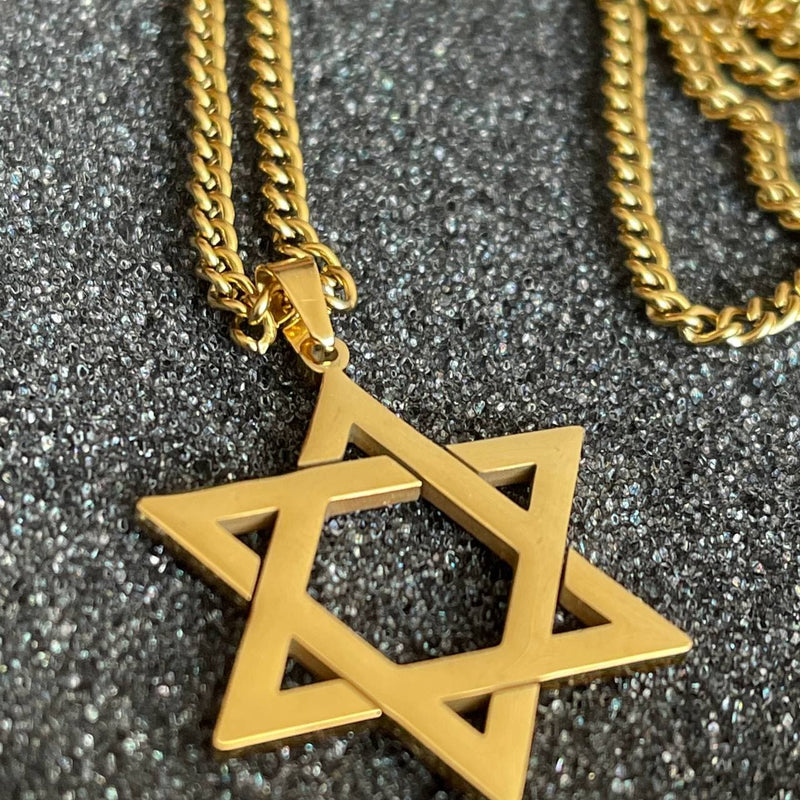 Drice Jewelry | דרייס תכשיטים שרשרת שרשרת יוקרתית מגן דוד בצבע זהב