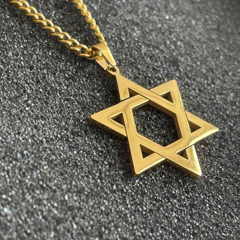 Drice Jewelry | דרייס תכשיטים שרשרת שרשרת יוקרתית מגן דוד בצבע זהב
