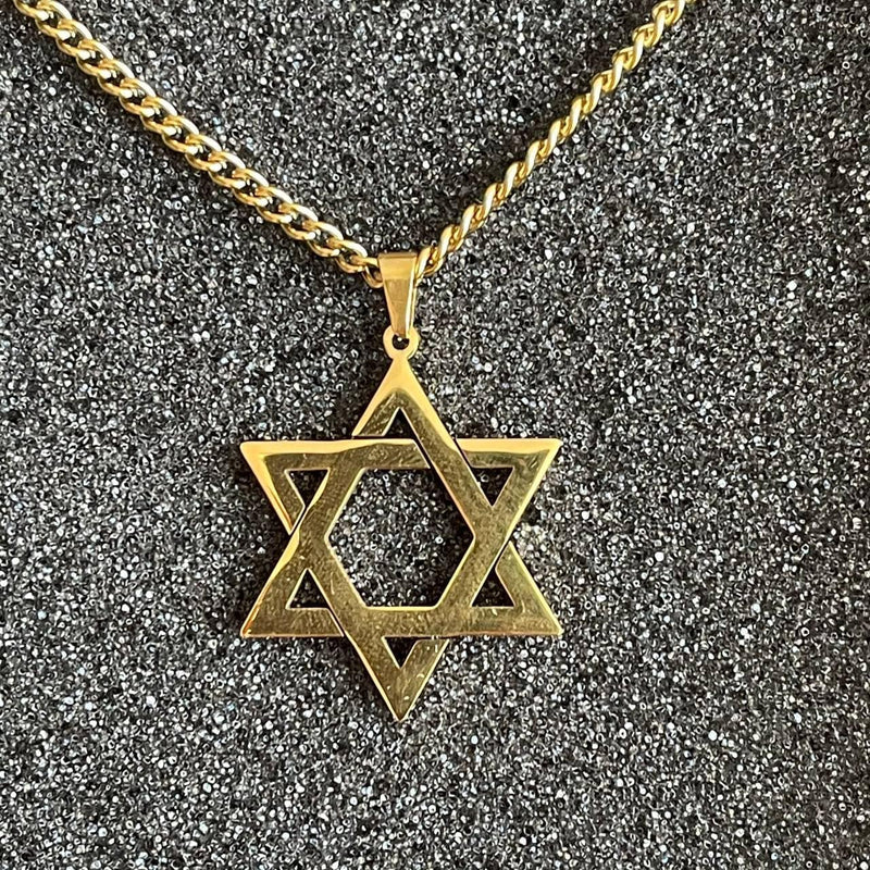 Drice Jewelry | דרייס תכשיטים שרשרת שרשרת יוקרתית מגן דוד בצבע זהב