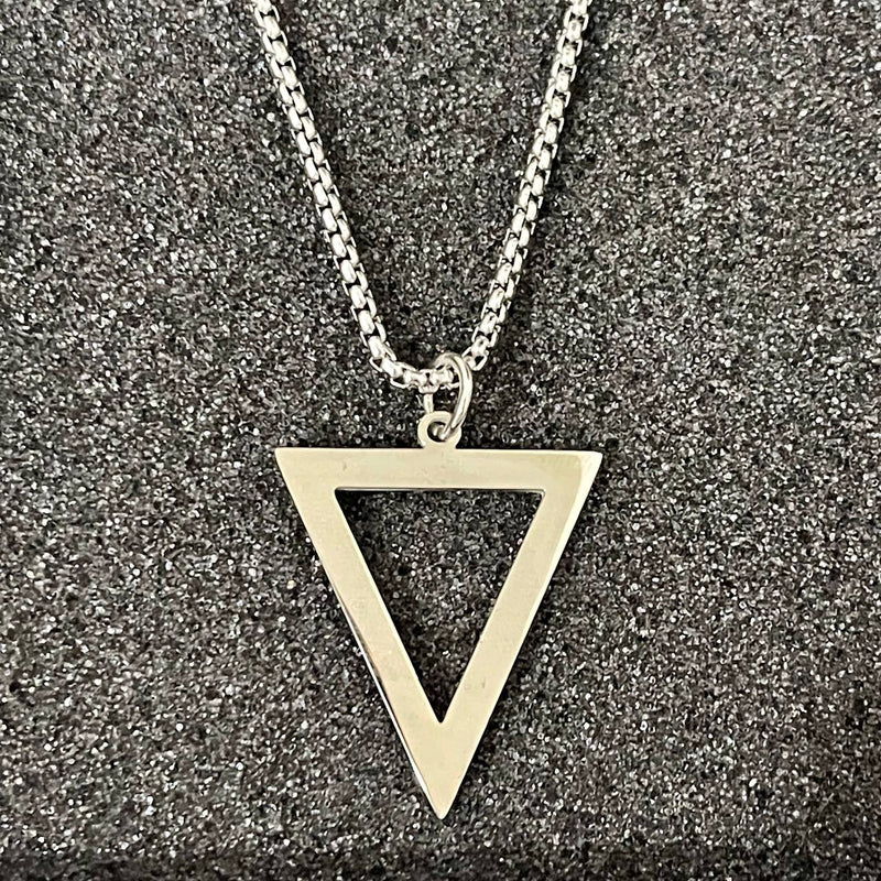 שרשרת כסף משולש לגבר