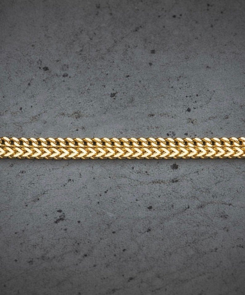 Drice Jewelry | דרייס תכשיטים שרשרת יוקרתית פרנקו לגבר - זהב