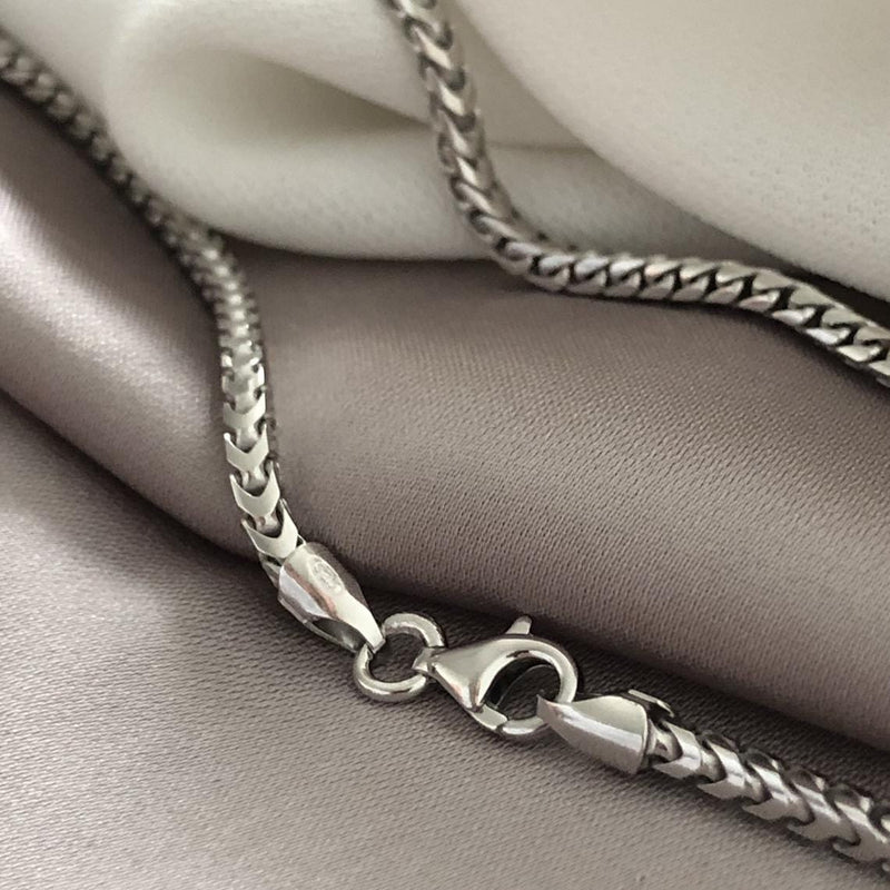 Drice Jewelry | דרייס תכשיטים שרשרת יוקרתית פרנקו לגבר - כסף